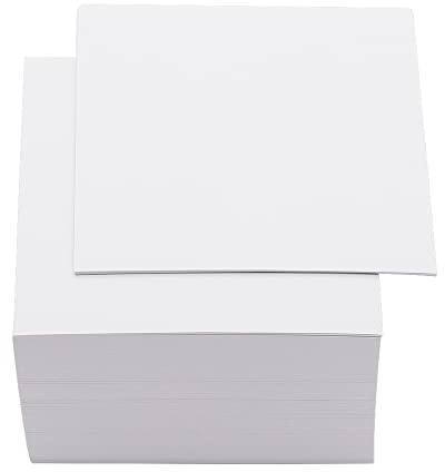 MEI YI TIAN White Blank Memo Notes Cube 3x3 Inch Office Paper Memo Sheets Non-Sticky Memo Pad Cubes for Home Office Taking Notes and Reminders Writing Supplies