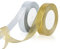 OWill 2 Rollen Geschenkband Weihnachten,20mm x 44m,Satinband gold & silber,schleifenband Weihnachten,Transparente chiffonbänder weihnachtsbänder für geschenkverpackungen,Weihnachtsbaum,Schleifen