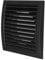 Vent Systems Ø125 mm / 5 Inch - Anthracite Air Vent Plastic Cover - Louvered Outdoor Opening Flap Vent Built - in Pest Guard Screen HVAC for Home Improvement