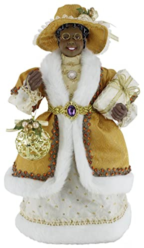 Windy Hill Collection Glistening Golden Ethnic Mrs. Claus 40 cm (16 in) Standing Figurine 416050MSA