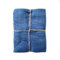 JOWOLLINA Feines Waffelpique Badetuch Saunatuch Leinen Stonewashed (Deep Sea, 70x140 cm)