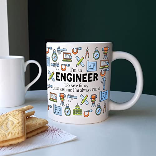 Extra Large Big Engineer Mug Fun Trades Gift - Jumbo White Coffee/Tea Present