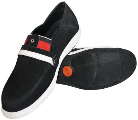 German Wear Sneaker Lederschuhe Turnschuhe aus Wildleder Schwarz/46