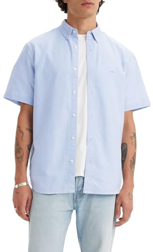 Levi's Men's Short-Sleeved Authentic Button Shirt, Allure, M