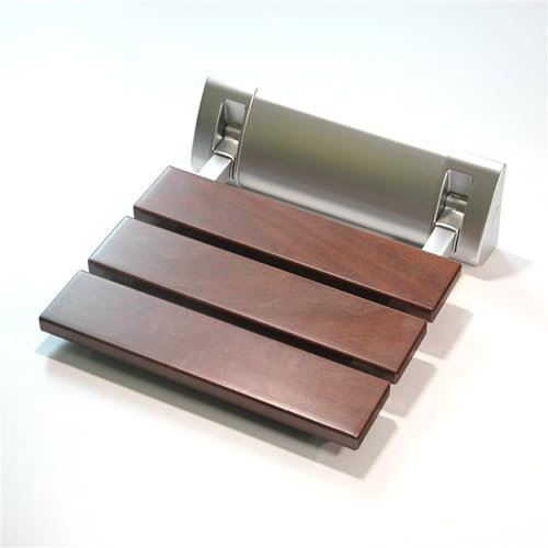 Klappbarer Duschsitz zur Wandmontage, klappbarer Duschstuhl, behindertengerechter Duschstuhl, barrierefreier Duschstuhl aus massivem Holz for ältere Menschen, 330 Pfund