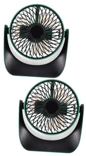 BESTonZON 2 Juegos De Ventilador De Escritorio Ventilador Oscilante Enchufe Para Dormir En El Calentador Del Coche Ventilador De Mesa USB Mini Ventilador De Escritorio Mini Ventilador