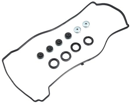 Hihaha Ventildeckeldichtung Nr. 12030PNC000 für Honda CR-V 2002-2006 / Innere Motorzylinderkopf-Ventildeckeldichtung/Strapazierfähiges Gummi / 1 Satz Schwarz