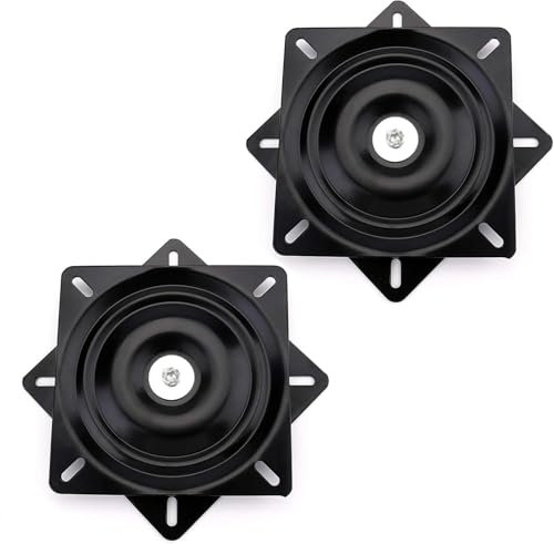 Cokritsm drehteller für Stuhl 158mm Drehteller Drehplatte 360 Grad Rotierende Drehplatte Barhocker Swivel Ersatz Sitz Quadratisch Drehbar Heavy Duty für Recliner Stuhl oder Möbel 2er Set