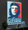 MyMaxxi - Pixlip Poster Che Guevara Wandbild Design Wand Dekoration, Fotografik rot blau Leuchtrahmen - Porträt Che, 42x60 cm, Rahmen: nur Druck