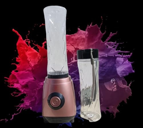 Royal Swiss BLENDER [Nomade et Pratique] Mix & Go (250W, Lame en Acier inox, Démarrage 1 bouton, gourde de 450 ml compatibles au lave vaisselle, Sans BPA, Smoothie & autres), LD-540