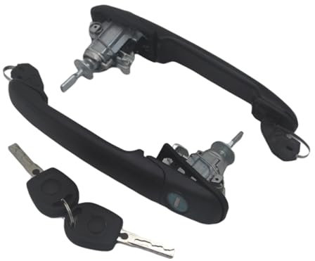 UYCHYTQR Auto Außentürgriffe 6K0837205 6K0837206 Für VW Für SHARAN 1995-2010 VORNE LINKS RECHTS TÜRGRIFF MIT SCHLOSS BARREL
