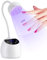 SAVILAND Gooseneck U V Lamps for Gel Nails: Smart Sensor U V Nail Lamp 10S Quick Drying U V Light for Gel Nails 36W Rechargeable LED Nail Lamp 4 Timer Setting 360° Adjustable Nail Tech