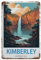 Kimberley Vintages australisches Gebirgsreise-Plakat，Vintage Metallschild, lustiges Blechschild, Wandkunst, Dekoration für Zuhause, Badezimmer, WC-Dekoration(20 x 30 cm)8 x 12 Zoll-C99