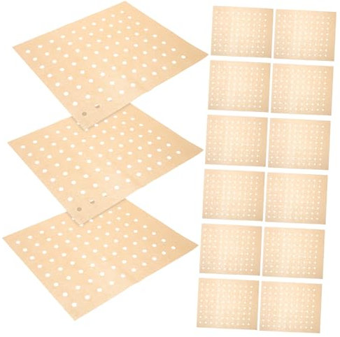 Alipis Airfryer-papierbögen 100 Blatt Packung Antihaft-backfolien für Airfryer -backpapier Zum Backen und Kochen in Der Airfryer