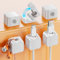 NEUTYPECHIC 6 Pezzi Clip per Cavi, Organizzatore Cavi con Autoadesivo Organizer Cavi, Magnetico Ferma Cavi Adesivi per Scrivania, Comodino, Cavi di Ricarica, HDMI, USB, Cavo Audio (Blanc)
