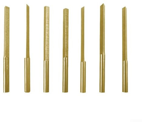 Multifunktionaler pneumatischer Schnitzgraver, Wolframstahl-Spatel, Dreieck-Gravur-Set (75°)