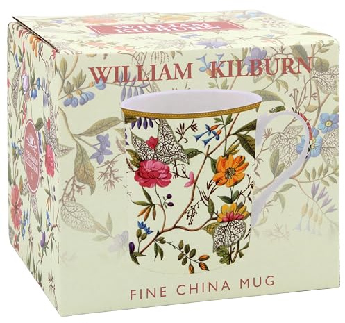 THE Leonardo Collection William Kilburn Kilburn Mug for Home & Kitchen | Stylish Ceramic Mugs for Tea & Coffee | Lovely Cup Set for Mens Gifts & Birthday Gifts for Women