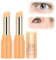 Augencreme mit Vitamin C E, Eye Cream Gegen Falten und Augenringe, Augenpflege Stift Mit Aufhellendem Effekt Tragbarer Augenbalsam Für Alle Hauttypen Mit 24h Feuchtigkeit (2PC, Standard)