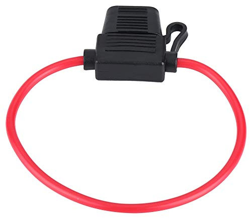 10pcs DC 12V 40A Imperméable en Ligne au Pont/Porte-Fusibles Aile pour Vélo Automobile, Porte-fusible Standard à L'épreuve Humide avec 10 Fusibles de Palets/Ailes