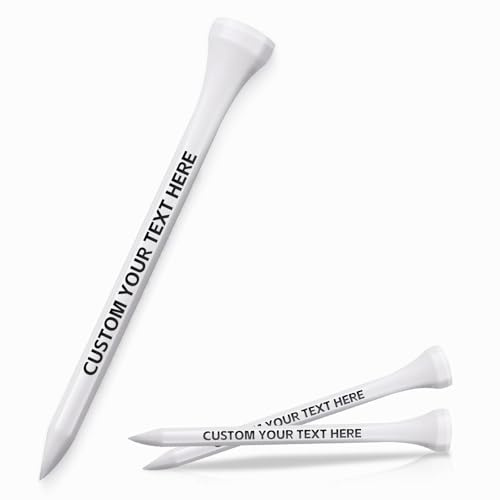 ROSEEKA Tee da golf personalizzate con font e colore personalizzati - Testo personalizzato - Crea le tue tee da golf personalizzate