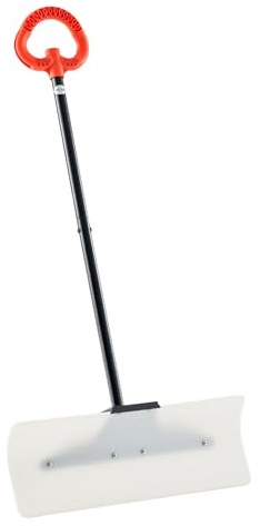 VEVOR Schneeschaufel, 610x1250mm Schneeräumer mit ergonomischem Griff, HDPE-Schaufelblatt, Schneeräumwerkzeug, tragbarer Schneeschieber zum Reinigen von Einfahrten, Treppen und Gehwegen