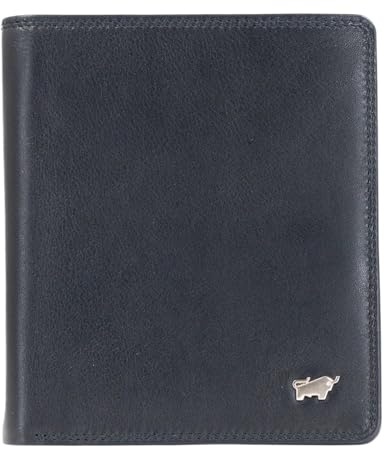 BRAUN BÜFFEL Herren Geldbörse aus echtem Rindsleder Golf mit RFID Schutz - Hochformat Geldbörse mit 14 Kartenfächern - Edles Schwarz