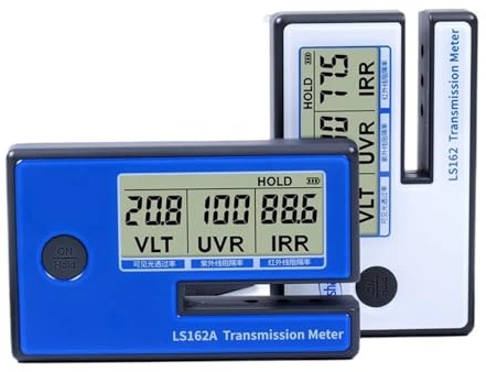 Network Cable Tester, Solar Film Tester Window Transmission Meter IR UV VLT Measurement Window Film Tester for Car Tint LS162 LS162A(162)