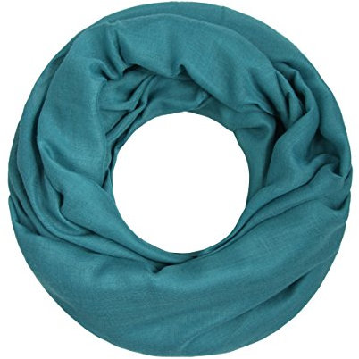 Majea Damen Loop Schal, uni, petrol Damen Artikel-Nr.440900