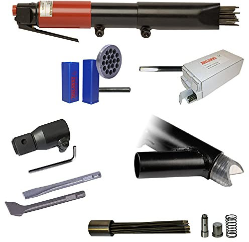 CS Unitec | 2B Needle and Chisel Scaler Pro Kit | 19 Needle Air Chisel | Professional Grade 3000 BPM Inline Grip | Air Power 5.5 CFM - 199.3120 Pro Kit