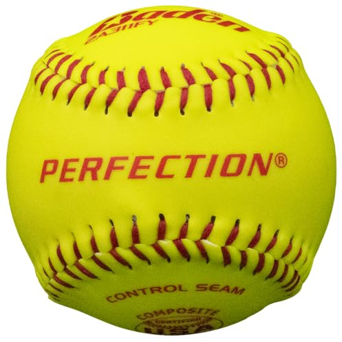 Baden ASA Synthetic Fastpitch Softballs - 11-Inch Official Size | Durable Design for Competitive Play | ASA League Softball