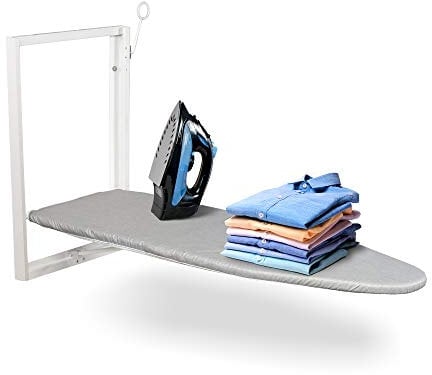 Ivation Tabla de Planchar Plegable | Estación de Planchado de 91.9 x 30.9 cm para Hogar, Apartamento y Espacios Pequeños | Tabla Planchar Plegable, Palanca de Liberación Fácil, Funda de Algodón y Más