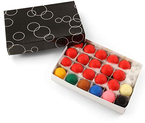 Funky Chalk Junior Kids Snooker Ball Set - 22 Ball Economy Set with 15 Reds For Small Tables (1 1/2 inch (38mm))