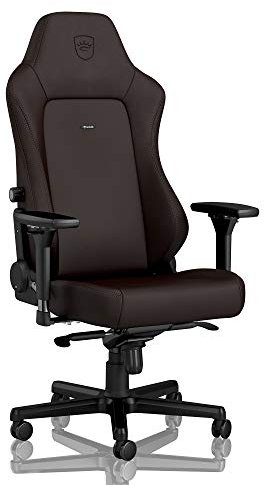 noblechairs Hero Gaming-Stuhl – PU-Hybrid-Leder – Java-Edition – bis zu 150 kg Benutzer – Lendenwirbelstütze – ergonomisch – Kissen enthalten – Heimbürostuhl – Computer-Schreibtischstuhl