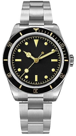 NC San Martin 6200 Diver Herrenuhr Mechanisch Automatik Edelstahl Uhren Saphirglas 20ATM Wasserdicht NH35 Uhrwerk (Without Logo)