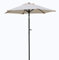 Pure Home & Garden Kurbelschirm Sunny 200 cm natur, mit UV-Schutz 50 Plus, Knickfunktion und abnehmbarem Bezug