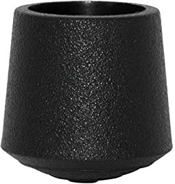 Flyshop Lot de 4 Embouts de Pieds de Chaise en Caoutchouc synthétique givré inodore, Ronds, 2,0 cm, 20 mm, Noir