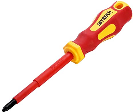 Amtech L0653 100mm Pozidriv™ VDE 1000V Electrical Screwdriver with PZ 2 tip