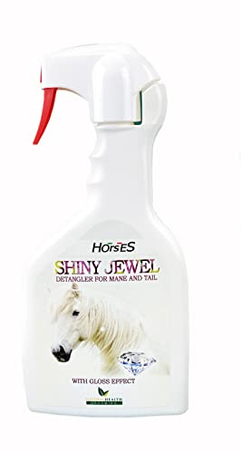 Horses, Schweifspray Shiny Jewel, Gloss-Effekt, gebrauchsfertig, entfaltet auch die schwierigsten Knoten, verleiht dem Fell einen Glanz, Format 700 ml