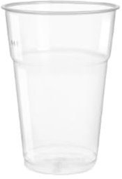 CF CARTA INGROSSO E DISTRIBUZIONE Bicchieri monouso per cocktail e bevande in R-Pet trasparente - 1000 pezzi (400ml)