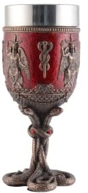 VOGLER Joh. Vogler GmbH Baphomet Kelch mit Schlangengriff - bronziert und coloriert by Veronese