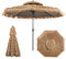 RELAX4LIFE Ombrellone da Spiaggia 2,7M/3M, Ombrellone Parasole Hawaiano in Paglia Stimulata, Inclinazione Regolabile, Ombrellone per Spiaggia, Giardino, Cortile, Piscina (2,7m)
