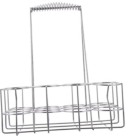 Toddmomy Flaschenträger Für Flaschen Aus Metall Bierkorb Flaschenkorb Mit Tragegriff Design Für Täglichen Gebrauch Und Partys