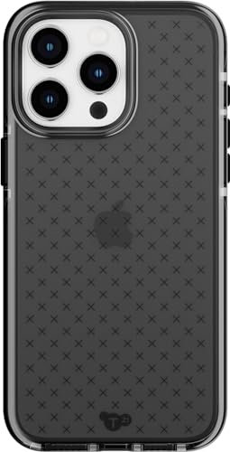 Tech21 Evo Check case for iPhone 15 Pro Max - Impact Protection Case - Smokey/Black