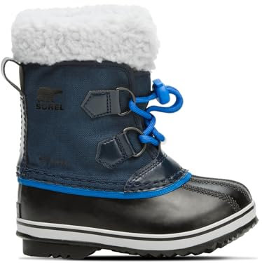 Sorel Yoot Pac Nylon WP, Stivali da Neve Impermeabili Unisex - Bambini e ragazzi, Blu (Collegiate Navy/Super Blue 111), 37 EU