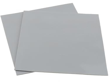 MEETOOT 2PCS Heat Sink Thermal Conductive Silicone Pad Insulated Thermal Conductive Sheet 100x100x1MM for Electrical Product Control Board and Motor Inside and Outside Pad