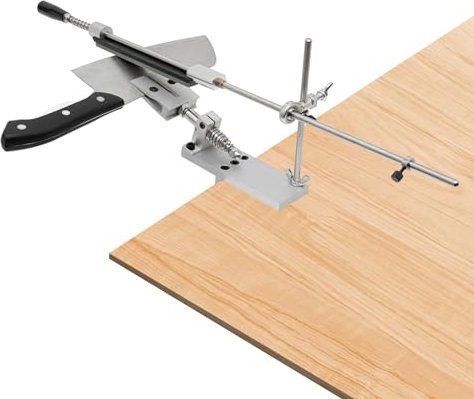 Messerschärfer, Profi Manuelle Messerschleifer, 360° Drehung Flip Design Fester Winkel mit 6 Schärfsteinen, Messerschärfer Set für Schneidebegeisterte