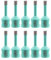 LEKOMESH Diamond Core Drill Bits - 10pcs 8MM Tile Hole Saw for Porcelain Ceramic Marble Granite Stone Quartz,M14 Thread