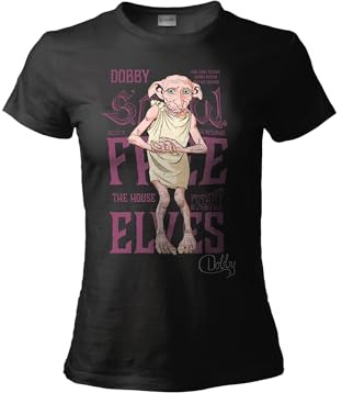 T-shirt Dobby Elfo Domestico T-shirt Harry Potter officiel T-shirt femme adulte.