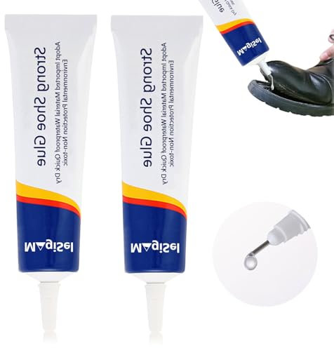 Colla per Scarpe, 60ml Colla Scarpe Professionale, Colla Per Riparazione di Scarpe Trasparente, Colla Scarpe Impermeabile e Non Indurente, Per Riparare Scarpe Usurate, Stivali, Pelle