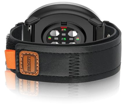 KMKJSH Lederarmband für Polar Ignite 3/ Ignite 2/ Ignite Armband, Leder mit Verstellbar Schnalle Langlebig Bänder für Herren Damen Elegant Ersatzarmband mit Polar Ignite 3/2/ Ignite Uhrenarmband (1)